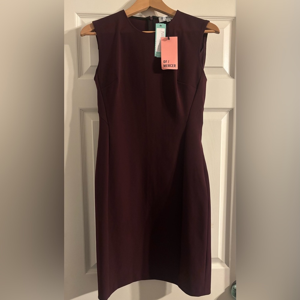 Of Mercer Women's Midi Dress in Rich Burgundy